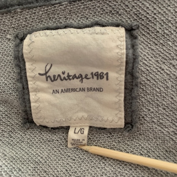 NWOT Gray Sweat Jacket - Picture 2 of 6